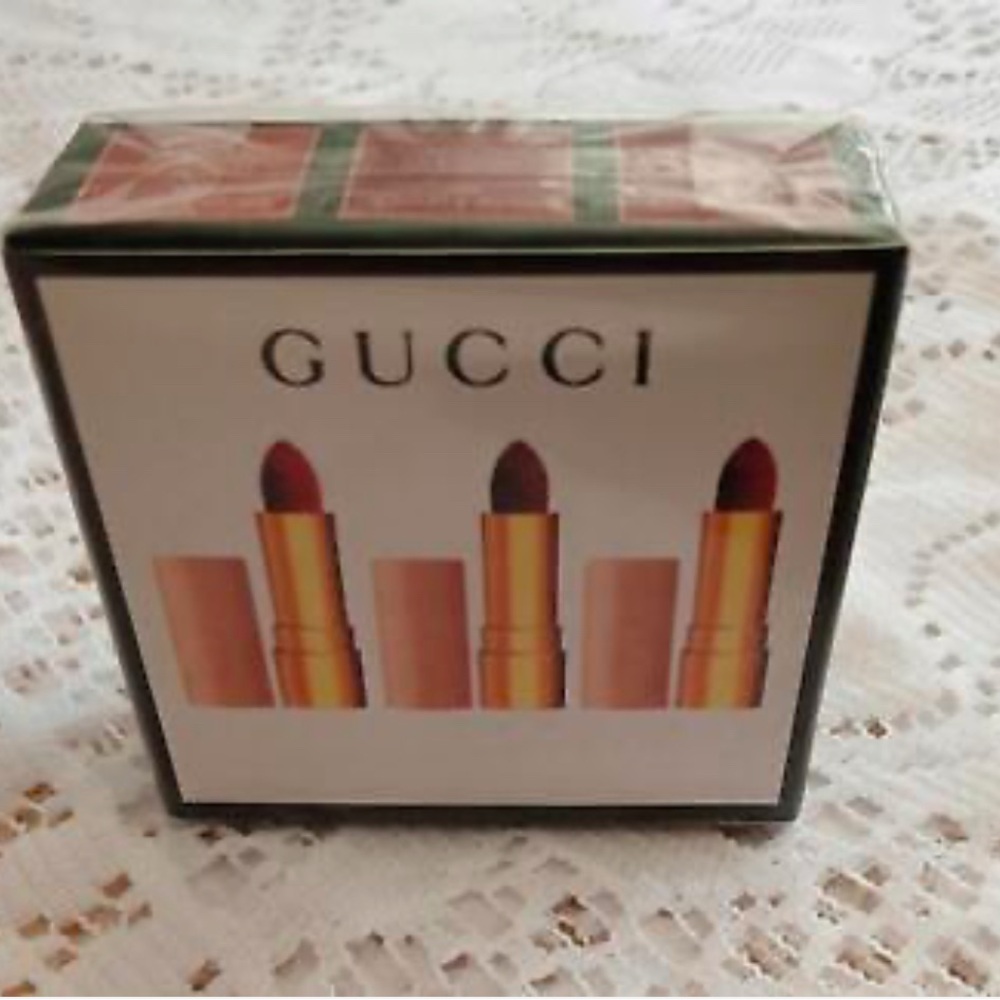 Gucci Lipstick Set - Red and Gold